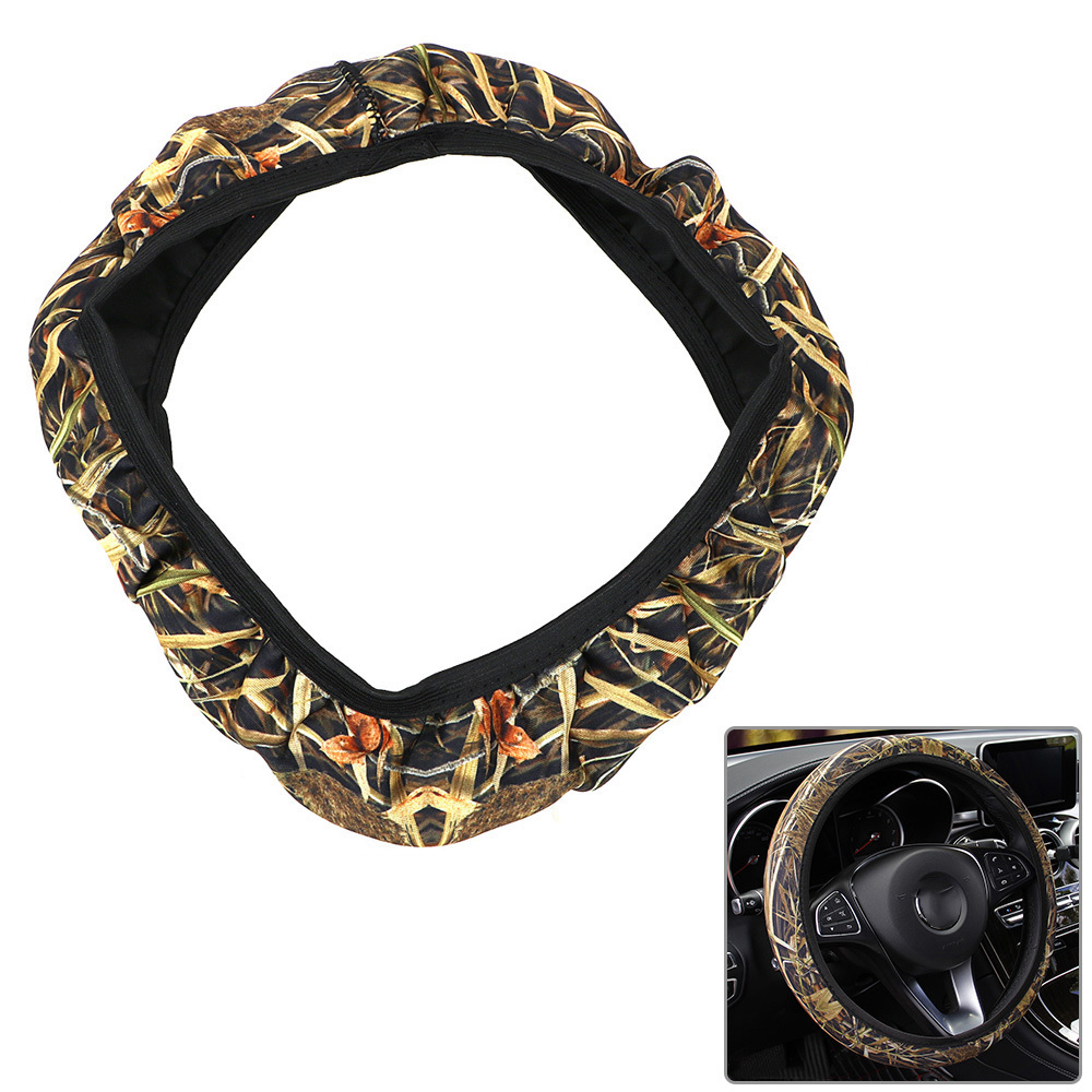 Camouflage Car Steering-wheel Cover Car Styling SBR Lycra Steering Cover Auto Interior Accessories Anti-slip Wheel Protector – Bild 4
