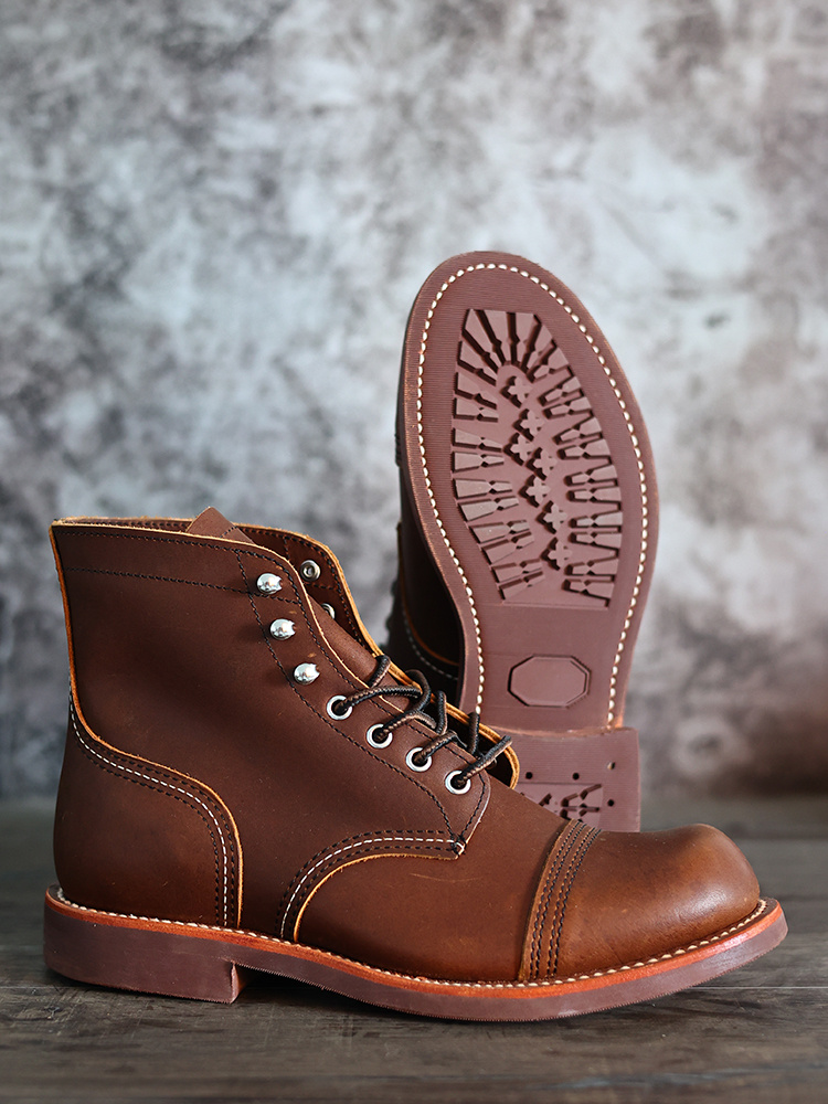 Vintage Work Boots High-top Casual Locomotive - Image 6