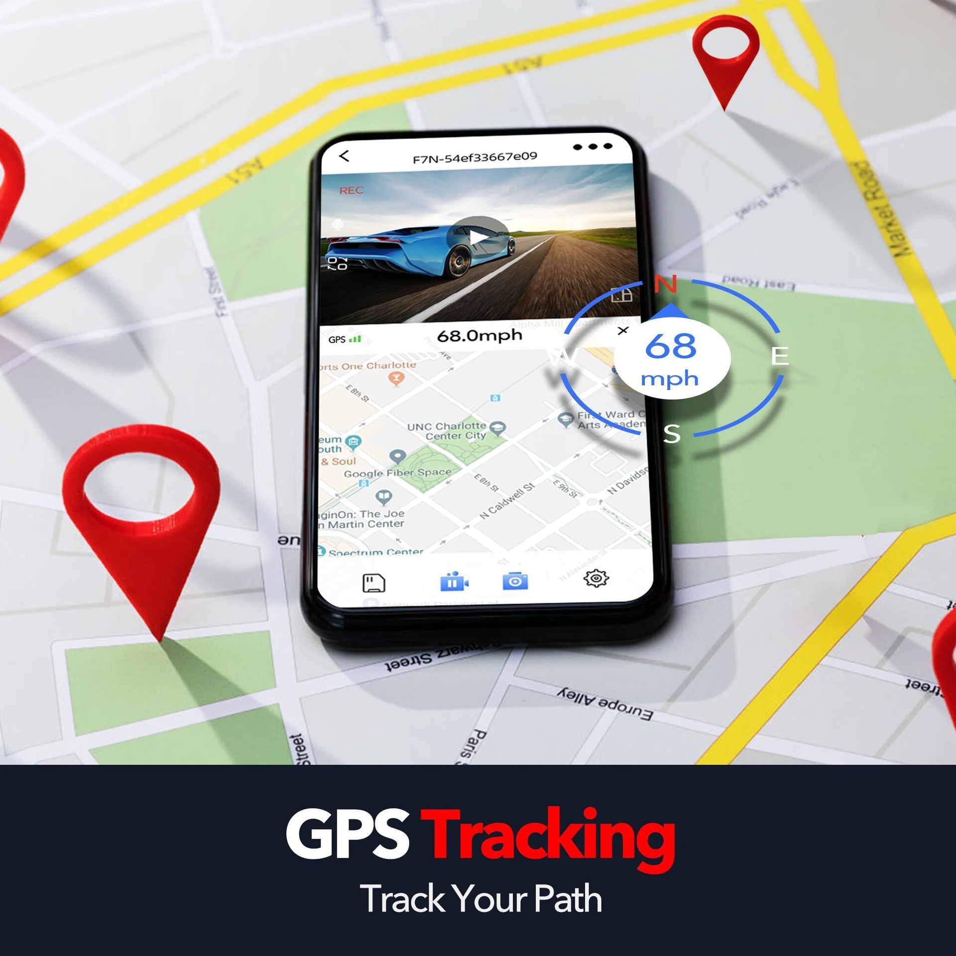 HD 4K Night Vision Lipstick Machine Front And Rear Dual Lens WiFi Interconnection GPS Track — изображение 4