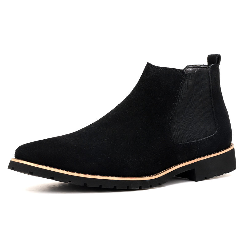 High-top Sleeve Suede Leather Surface Plus Size Casual Boots Fashion All-matching - Image 3