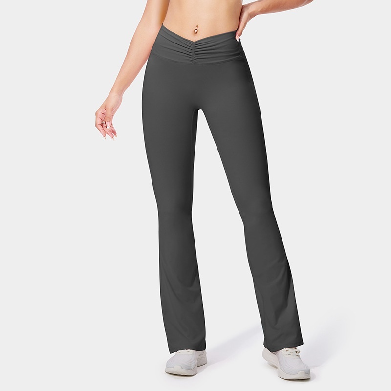 Fitness Pants Women's No Embarrassment Line Stretch Yoga Pants Tight Bootcut Pants — изображение 9