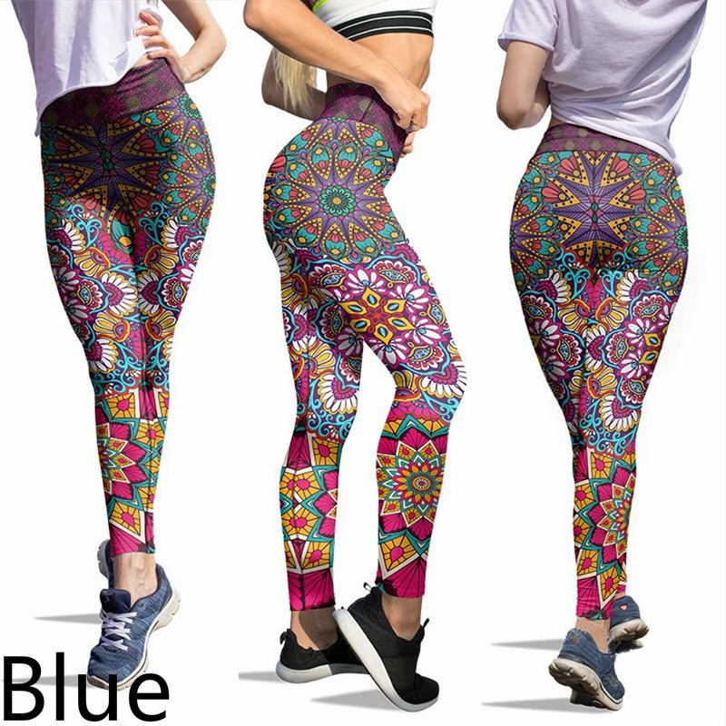 Slim-fit Printed Trousers Yoga Pants — изображение 6