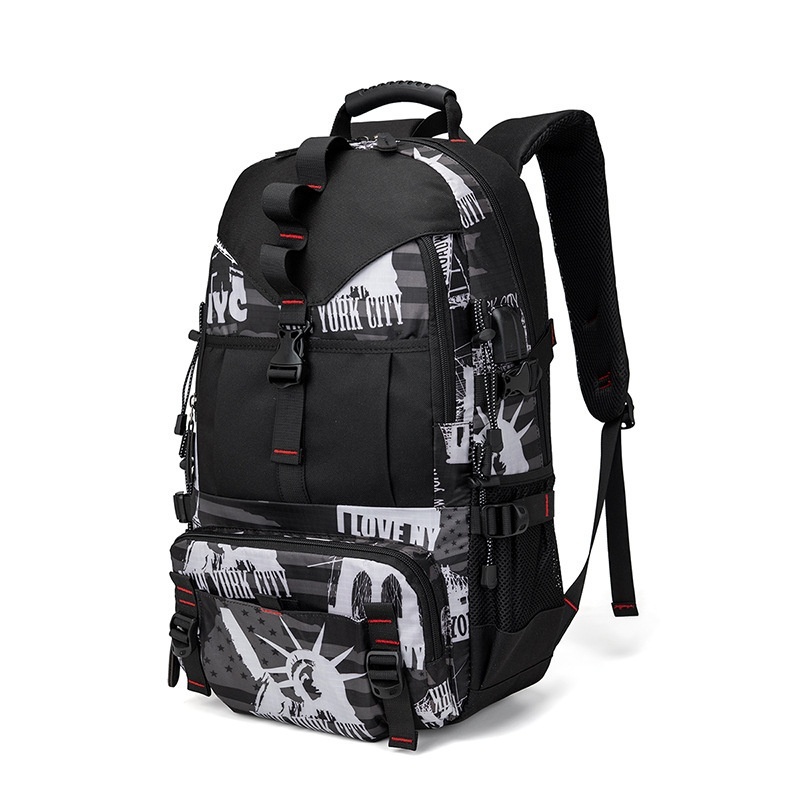 Men's Waterproof Oxford Cloth Backpack Hiking Backpack - Image 3