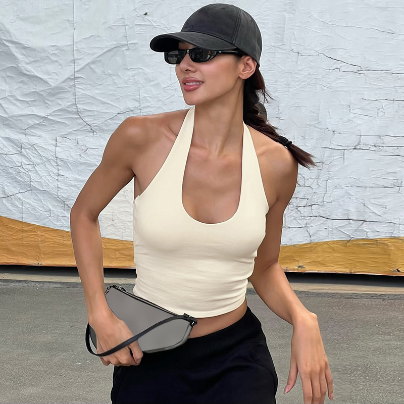 Women's Fashion Sexy Backless Slim Fit Outdoor All-matching Vest - Image 6