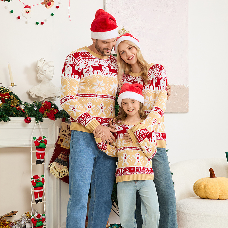 Casual Parent-child Outfit Christmas Knitted Pullover Sweater – Bild 2