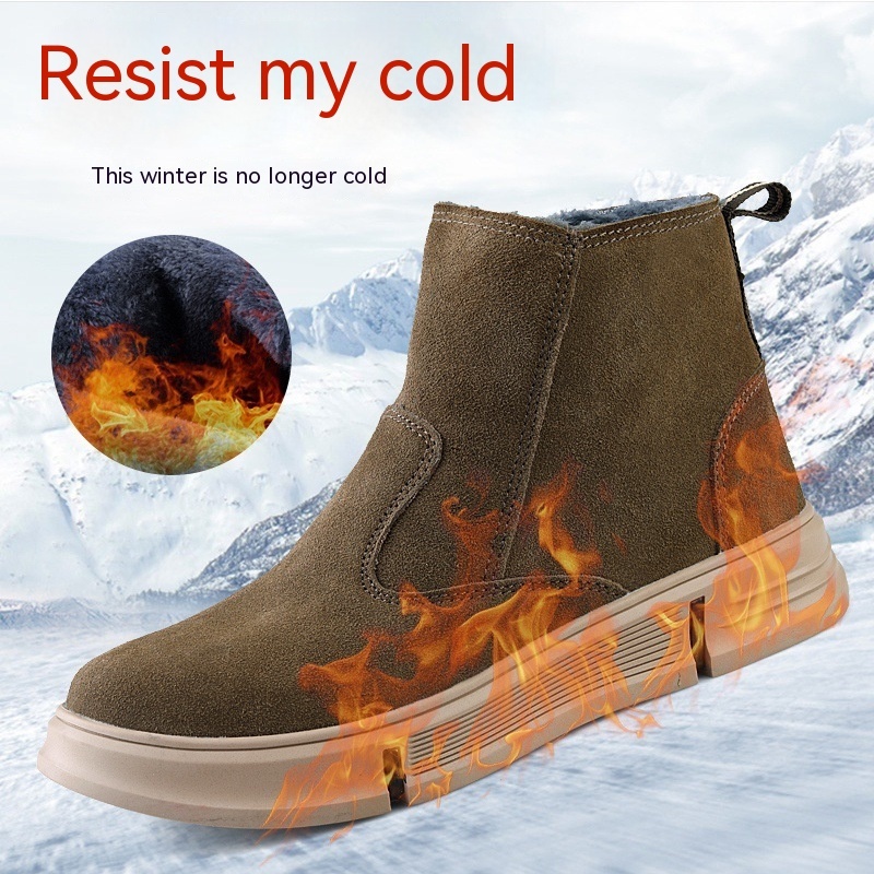 Thickened Warm Boots Labor Insurance Work - Image 2