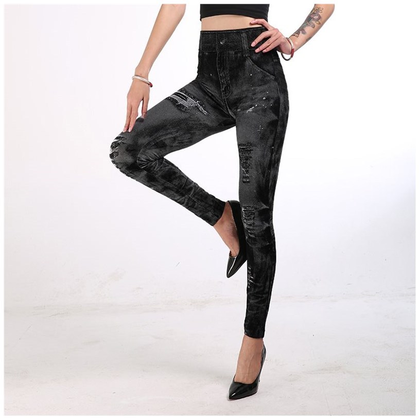 Women's Fake Fake Leggings Yoga Pants - Image 6