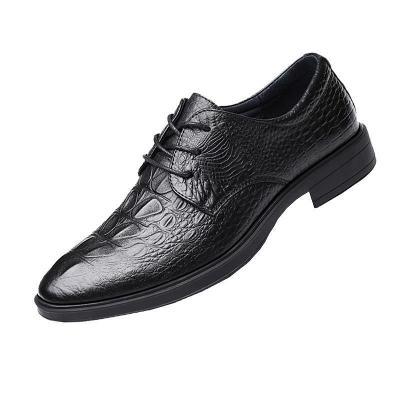 Heightened Breathable Business Formal Casual Leather Shoes – Bild 4
