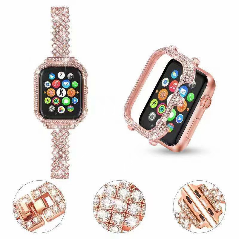 Metal Rhinestone Diamond Watch Band – Bild 6