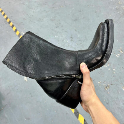 British Wizard Retro Spiral Oblique Zipper Martin Boots