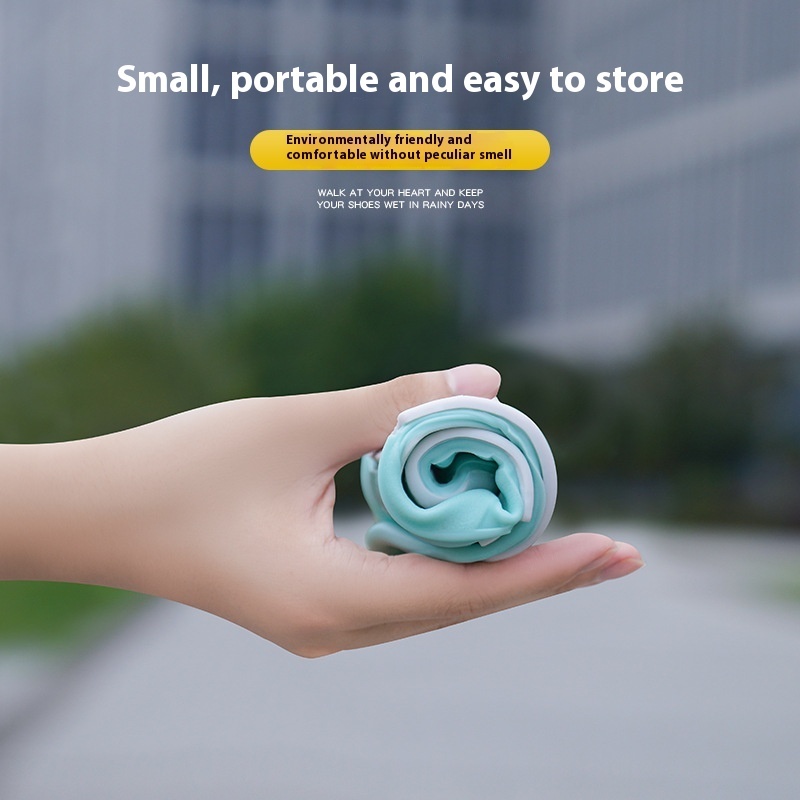 Non-slip Wear-resistant Shoes Bottom Rainy Silicone Rainproof Children's Rain Boots - Image 4