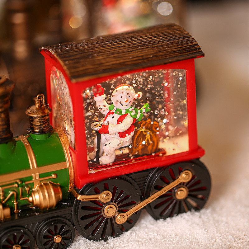 Christmas Train Luminous Interior Water Injection Desktop Decoration — изображение 4