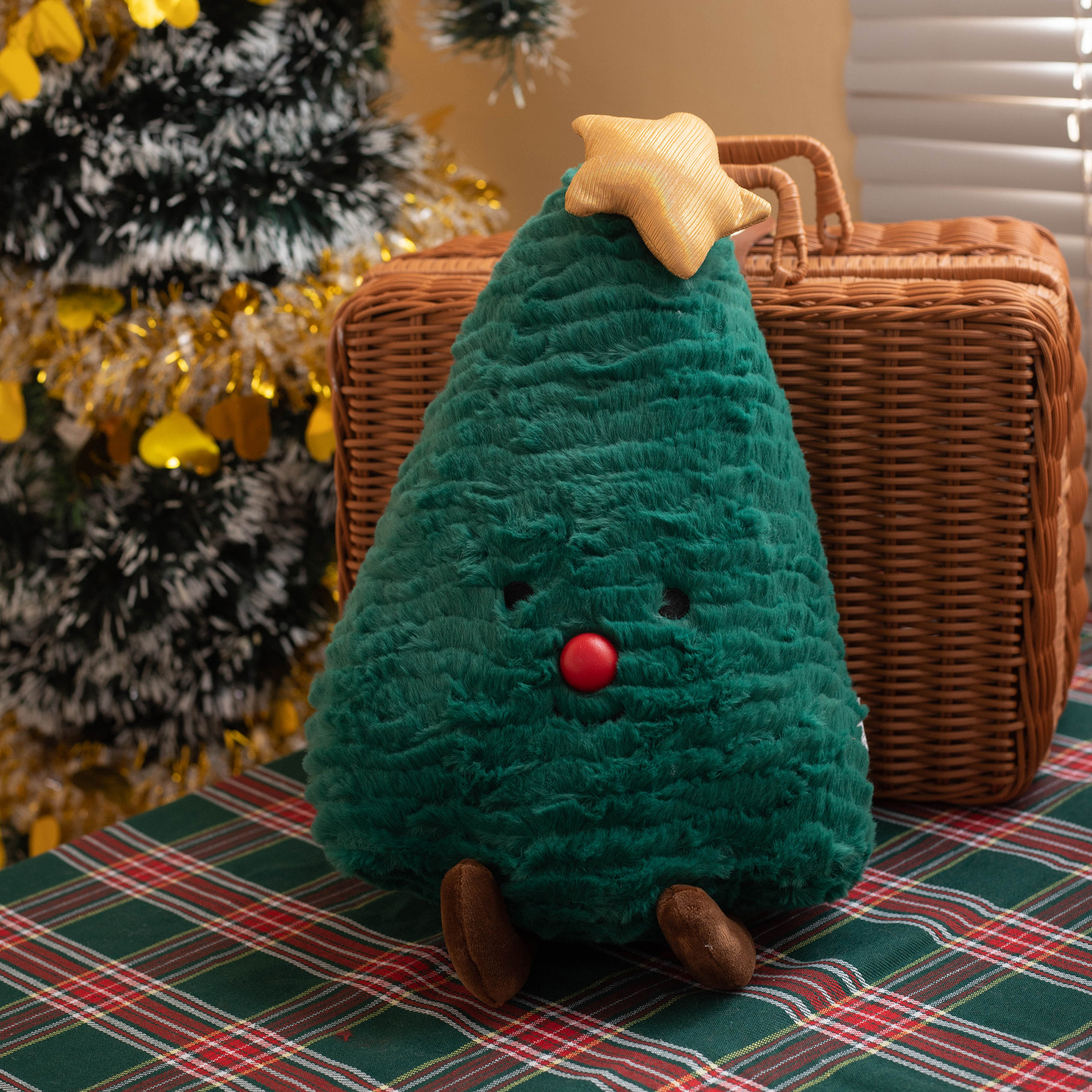 Plush Pillow Christmas Tree Decorative Gift Doll — изображение 8