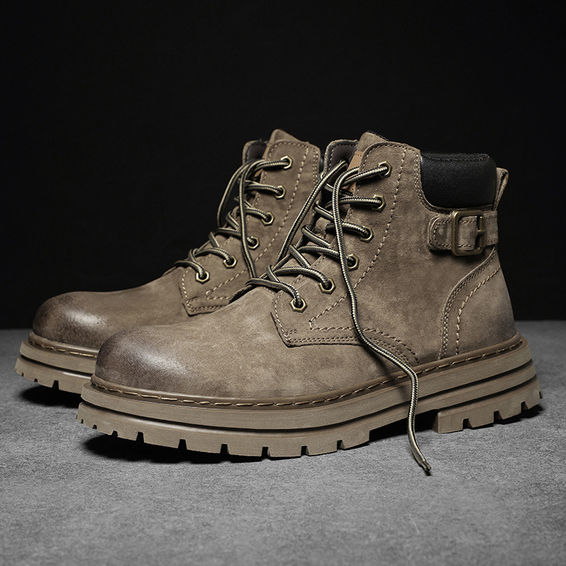 Martin Boots Men's Autumn And Winter Retro British Style - Image 6
