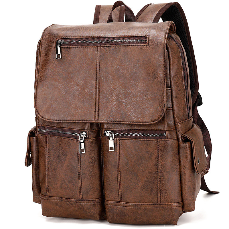 Men's Computer Bag Vintage Canvas Backpack - Image 4