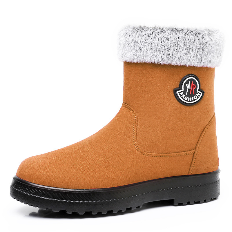 Cotton-padded Shoes With Velvet Women's Long Tube High-top Snow Boots - Image 6