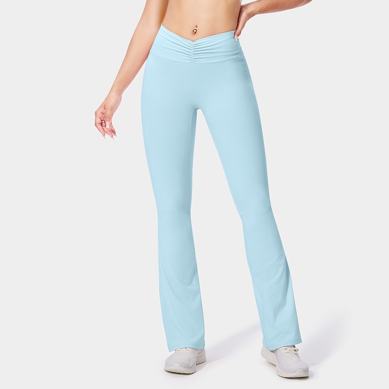 Fitness Pants Women's No Embarrassment Line Stretch Yoga Pants Tight Bootcut Pants — изображение 5