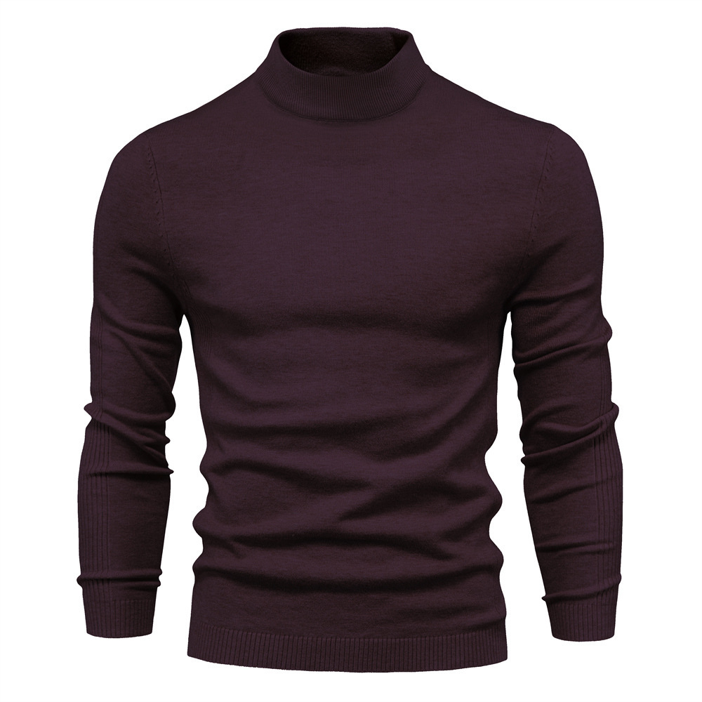Men's Multicolor Sweater With Mid Neck And Slim Trim - Image 2