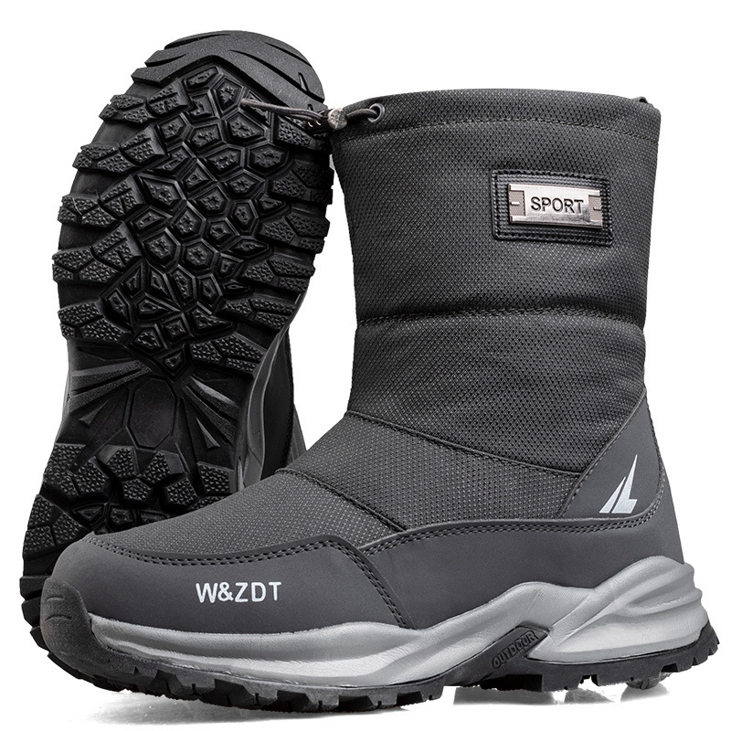 Outdoor Winter Men's Waterproof Non-slip Snow Boots - Image 8