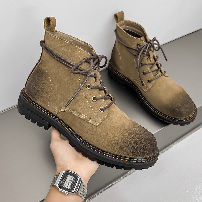 Outdoor Wear-resistant Short Boots Matte Leather Boots - Image 2