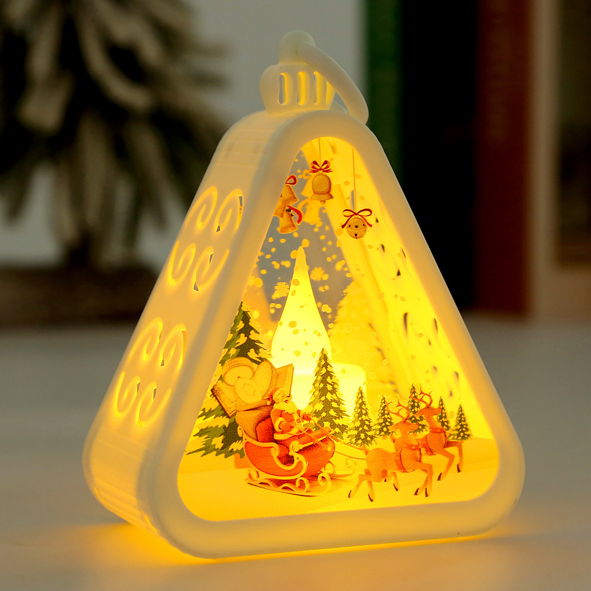 Christmas Decorations Retro Electric Candle Lamp Luminous Ornaments — изображение 8