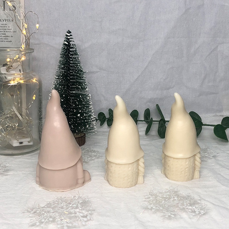 3D Faceless Santa Claus Aromatherapy Candle Silicone Mold Diy Diffuse Plaster Decoration Christmas Candle Mould - Image 3