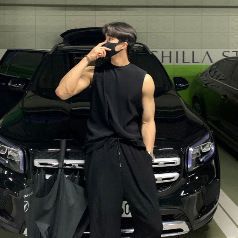 Sleeveless T Shirt Vest Men's Casual Loose - Image 7