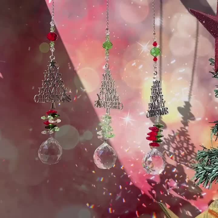 Christmas Sun Catcher Crystal Christmas Tree Pendant — изображение 2