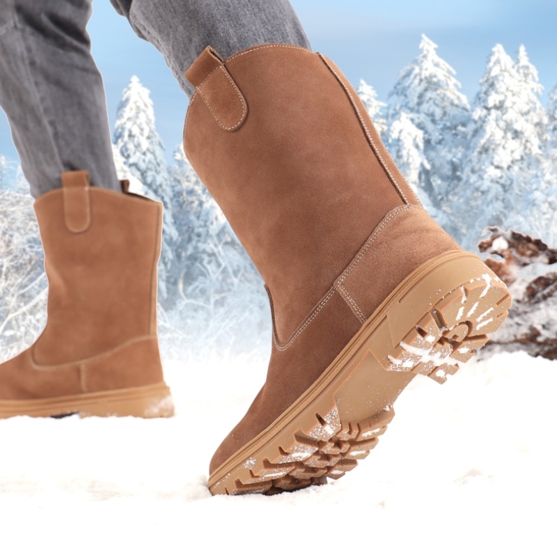 Fur Snow Boots Men's High-top Winter Warm - Image 2