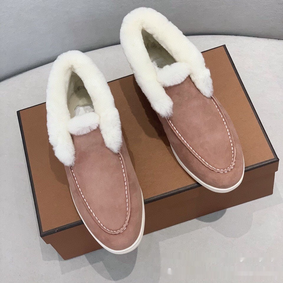 Wool Snow Leather Short Boots Fleece Lined Padded Warm Keeping - Image 8