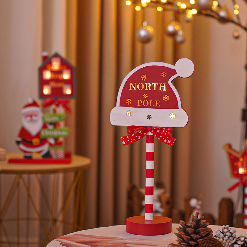 Christmas Road STOP Decorative Light Wooden — изображение 7