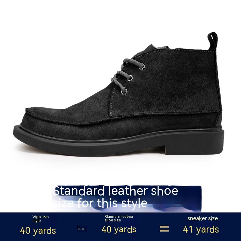 Outdoor Zipper Vintage Work Boots - Image 8