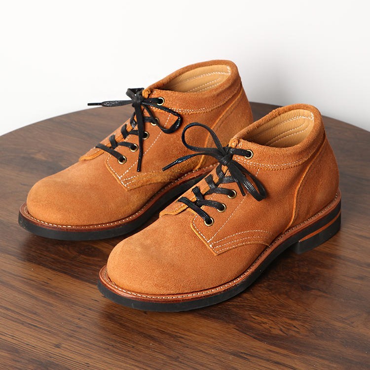 Yellow Suede First Layer Cowhide High-top Work Shoes - Image 10