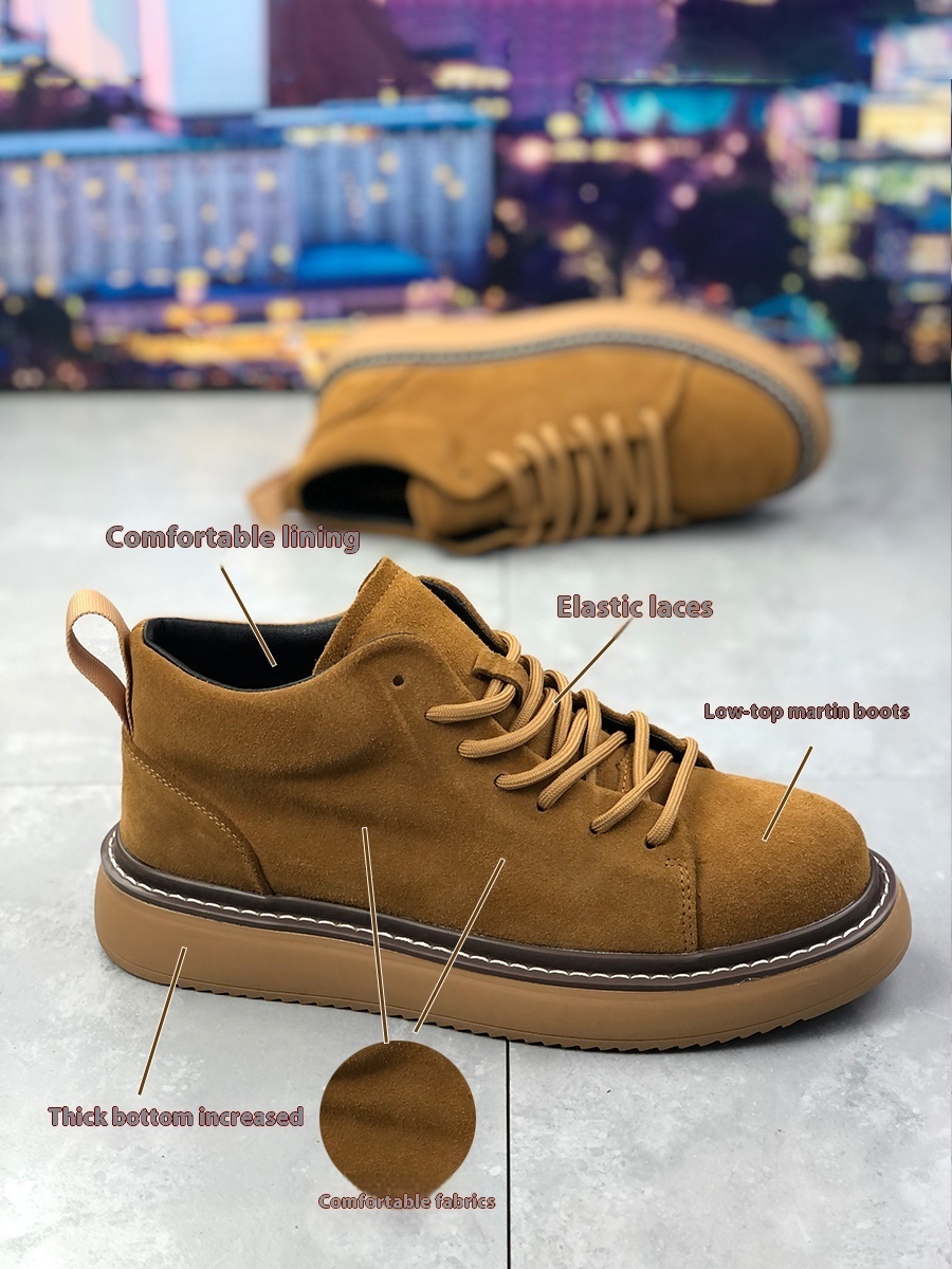 Men's Comfortable All-match Low Top Martin Boots – Bild 10