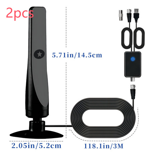 HDTV Vertical Suction Cup Ground Wave Digital TV Antenna High-definition DVB-T2 - Image 6