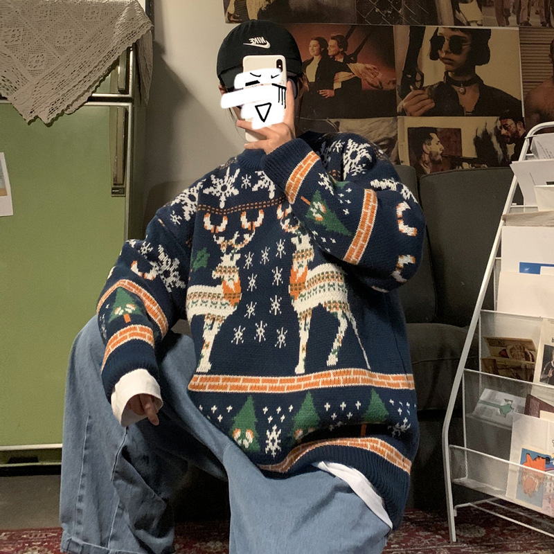 Christmas Sweater Men's Loose Pullover - Image 2