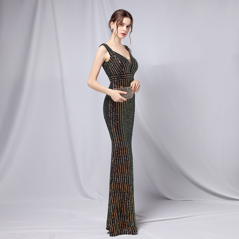 New Sequined Fishtail Long Dress — изображение 6