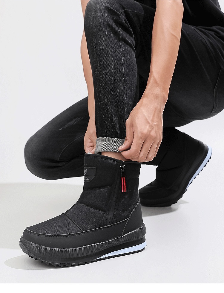 Thickened Fleece-lined Warm Elderly Short Non-slip Big Cotton Shoes - Image 2