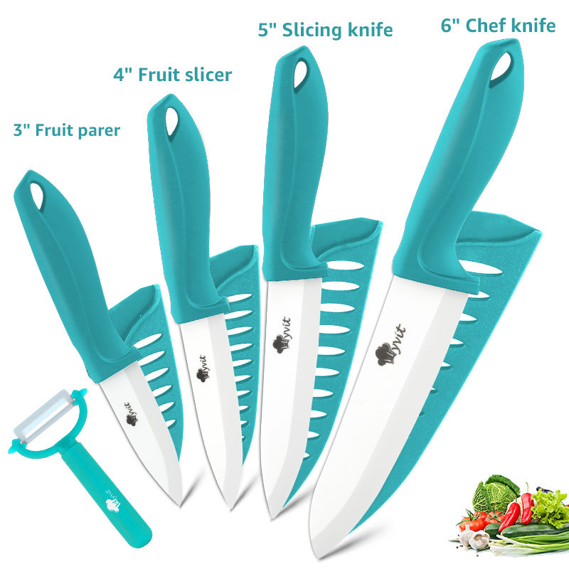 Fivepiece Set Of White Bladed Zirconia Ceramic Knives - Image 6