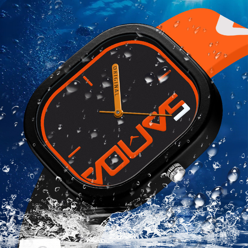 New Silicone Square Fashion Trend Waterproof Watch — изображение 2