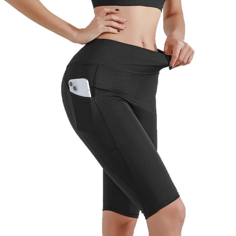 Yoga Pants Women's Sports Fitness Five-point Shark Pants - Image 5