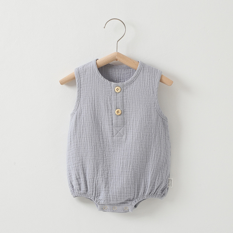 Baby Summer Thin Cotton Gauze Romper – Bild 3