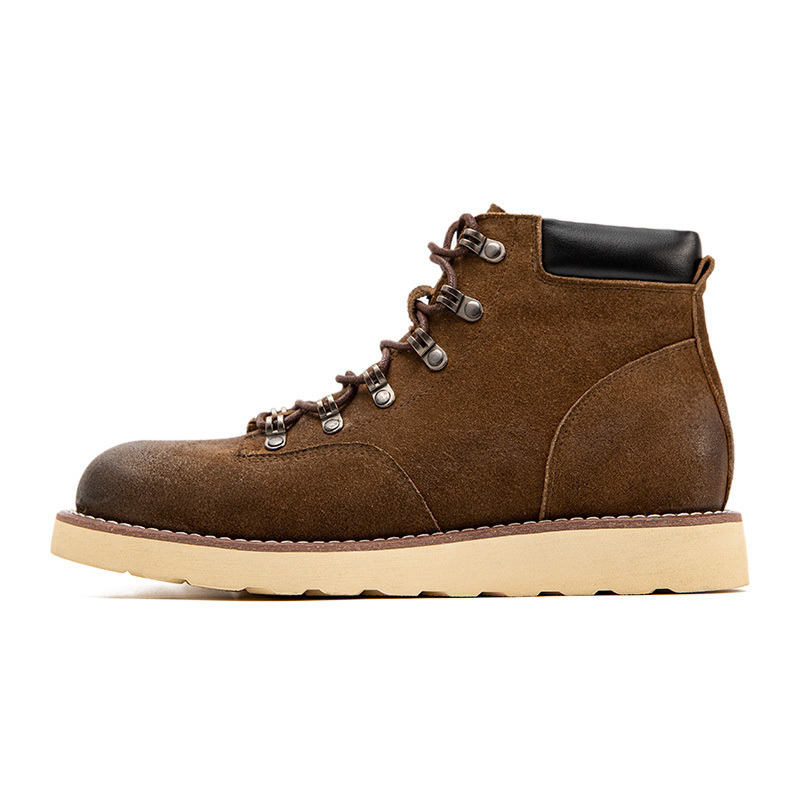 Men's Retro Mountaineering High-top Boots Calf Leather Shoes - Image 7