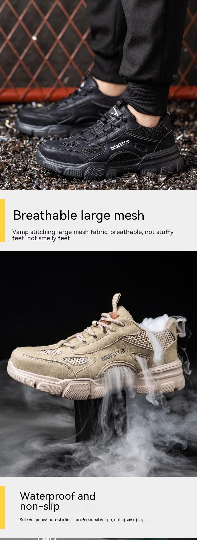 Labor Protection Shoes Men's Steel Toe Cap Work Shoes — изображение 9