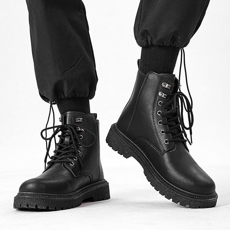 High-top Shoes All-match British Work Shoes Winter Thick Bottom Hiking Boots – Bild 6