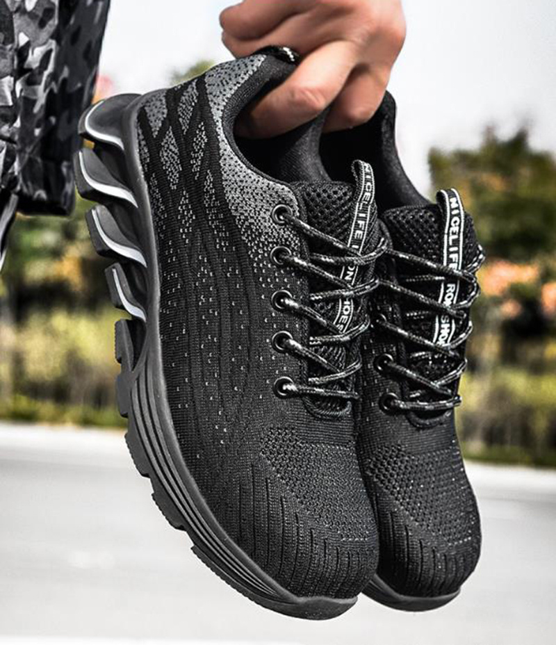 Men Sneakers Indestructible Steel Toe Work Shoes Comfortable Puncture Proof Shoes - Image 6