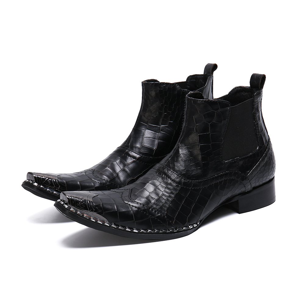 Men's British-style High-top Shoes Summer Breathable Chelsea Boots – Bild 6