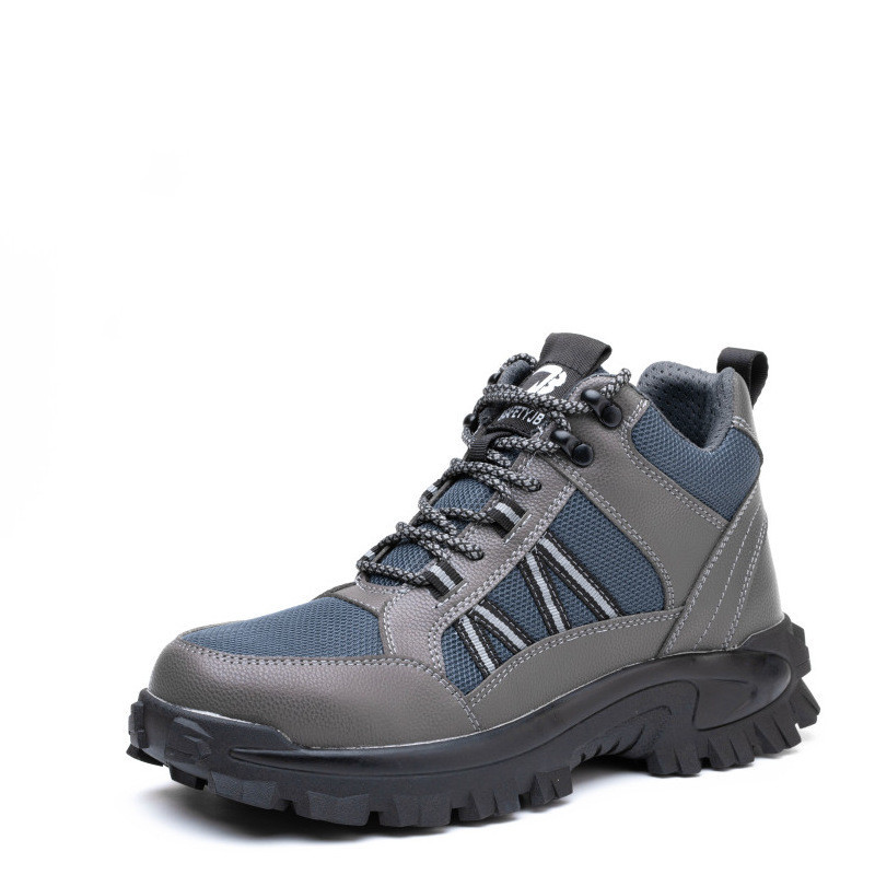 Lightweight Safety Shoes PU Soft Sole, Breathable Mesh Surface, Anti-smash