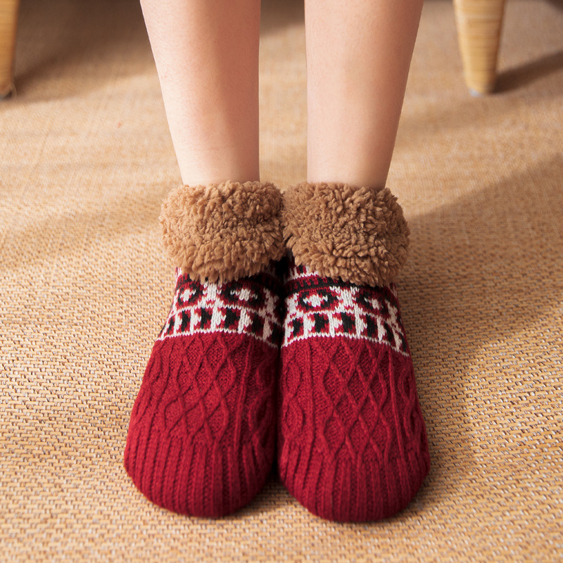 Indoor Home Floor Socks Fall And Winter Warm Non-slip Carpet Socks For Men And Women - Image 10