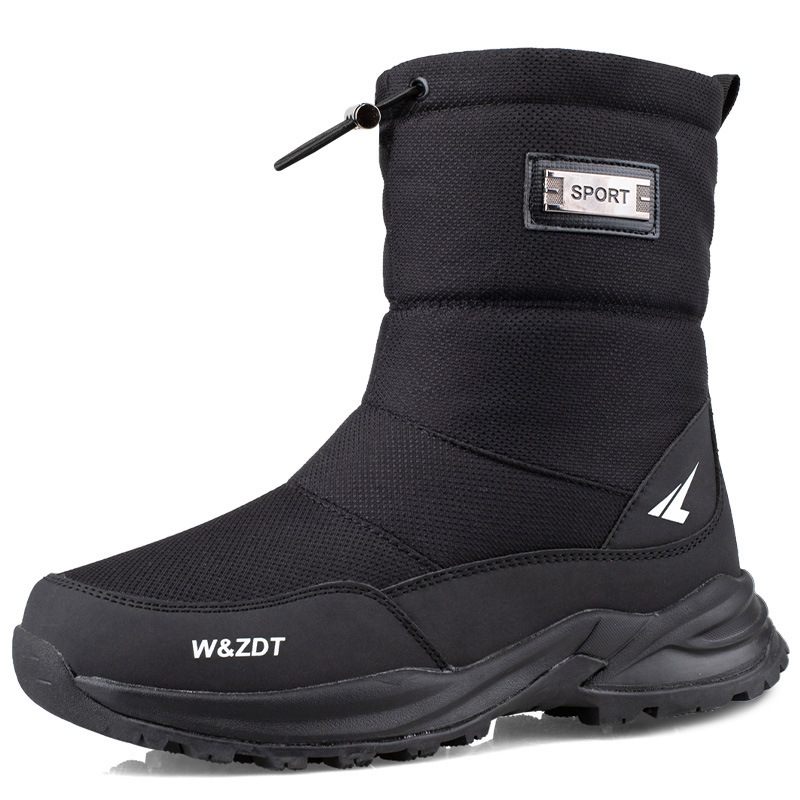 Outdoor Winter Men's Waterproof Non-slip Snow Boots - Image 2